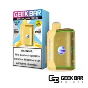 Banana Taffy Freeze Geek Bar Pulse X 2 50000 Puffs Disposable Vape