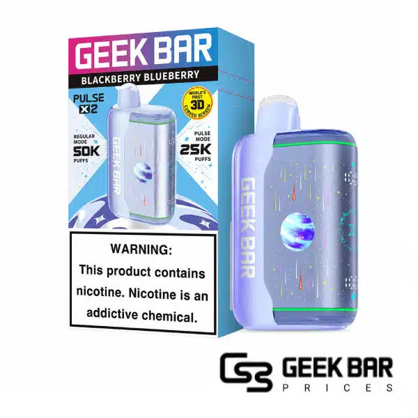 Blackberry Blueberry Geek Bar Pulse X 2 50000 Disposable Vape