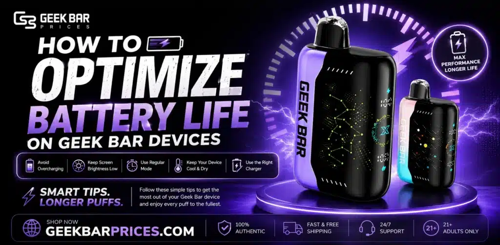 How to optimize battery life on Geek Bar devices - complete guide with battery saving tips
