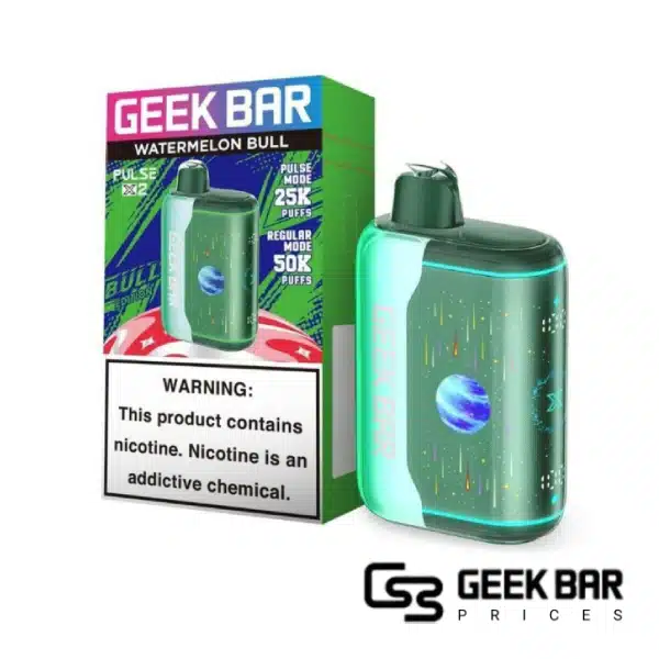 Watermelon Bull Geek Bar Pulse X 2 50000 Disposable Vape