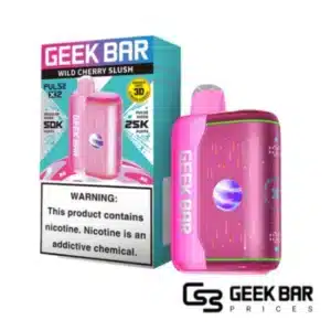 Wild Cherry Slush Geek Bar Pulse X 2 50000 Disposable Vape